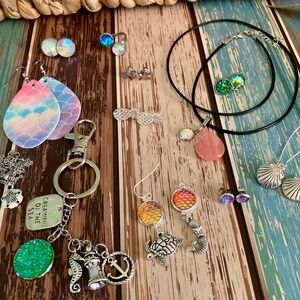 Beach girl jewelry and accessory bundle